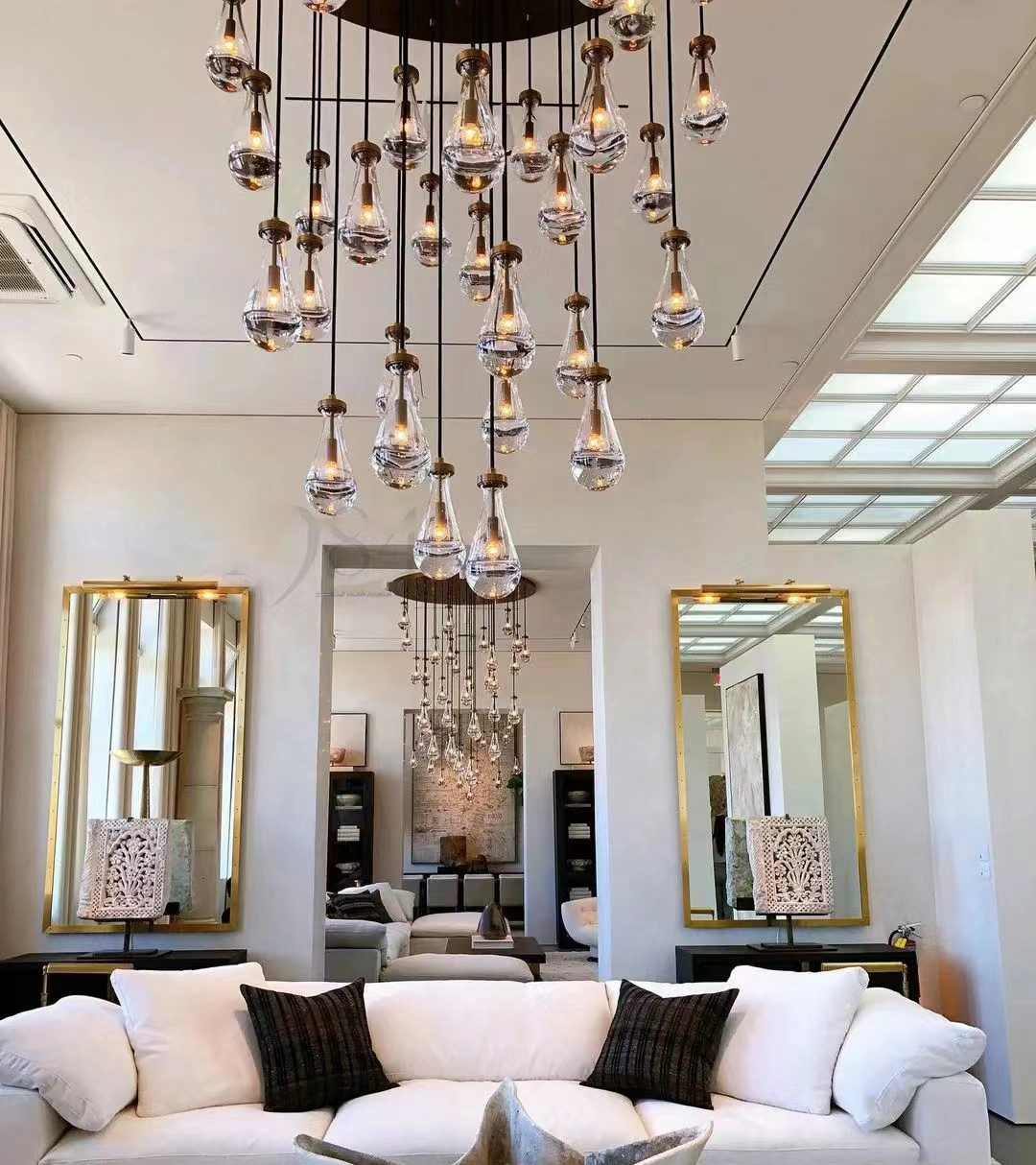 Raindrop Round Modern Chandelier Light