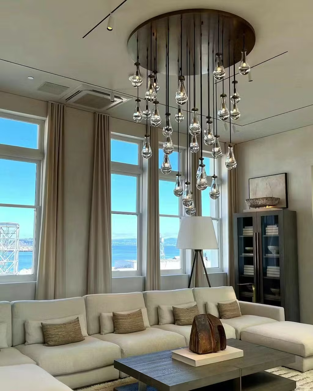 Raindrop Round Modern Chandelier Light