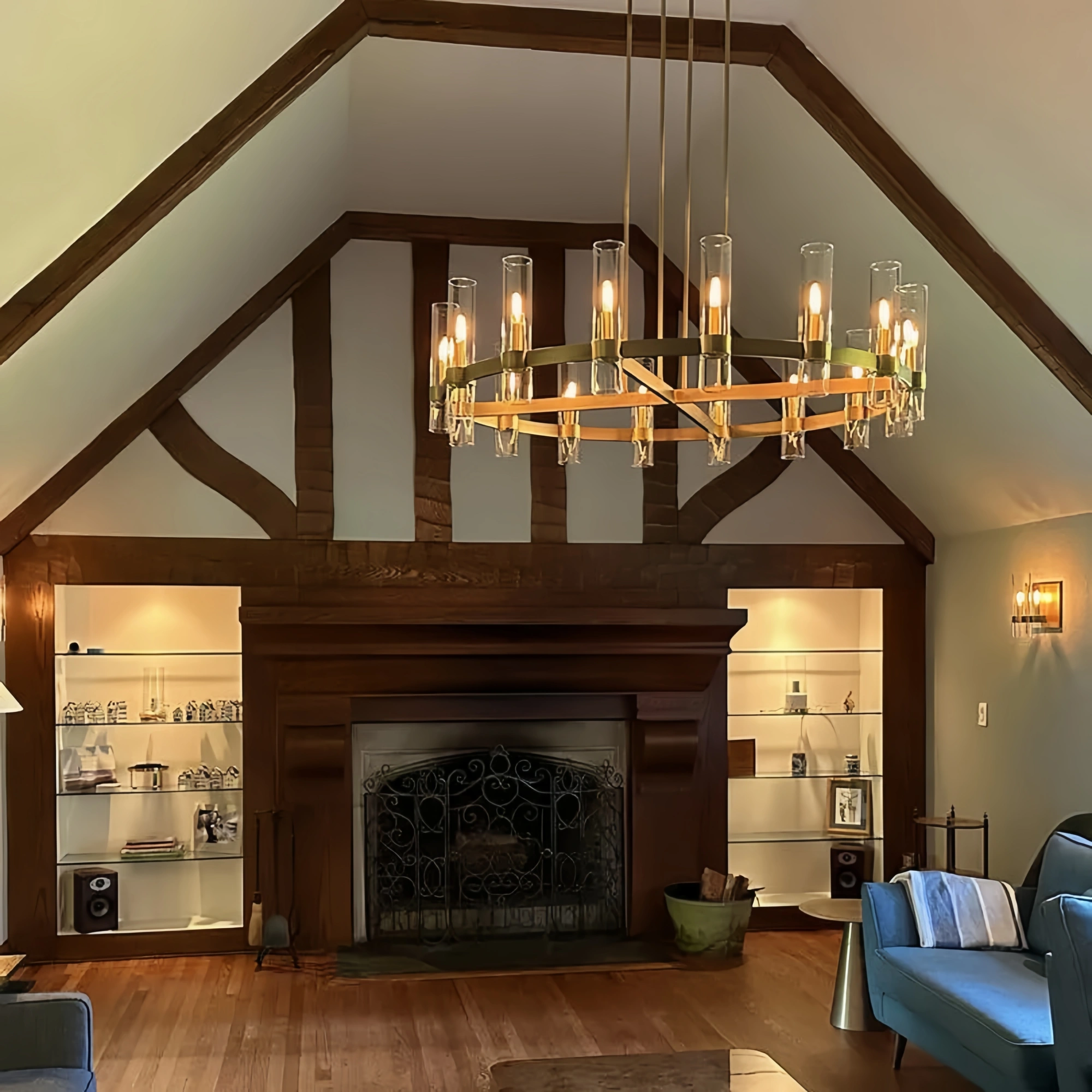 Savelle Glass Round Chandelier