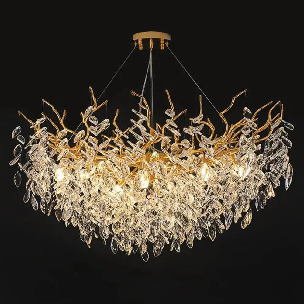 Luster Gaze Aura Branch Crystal Chandelier - American ballroom or formal entertaining space