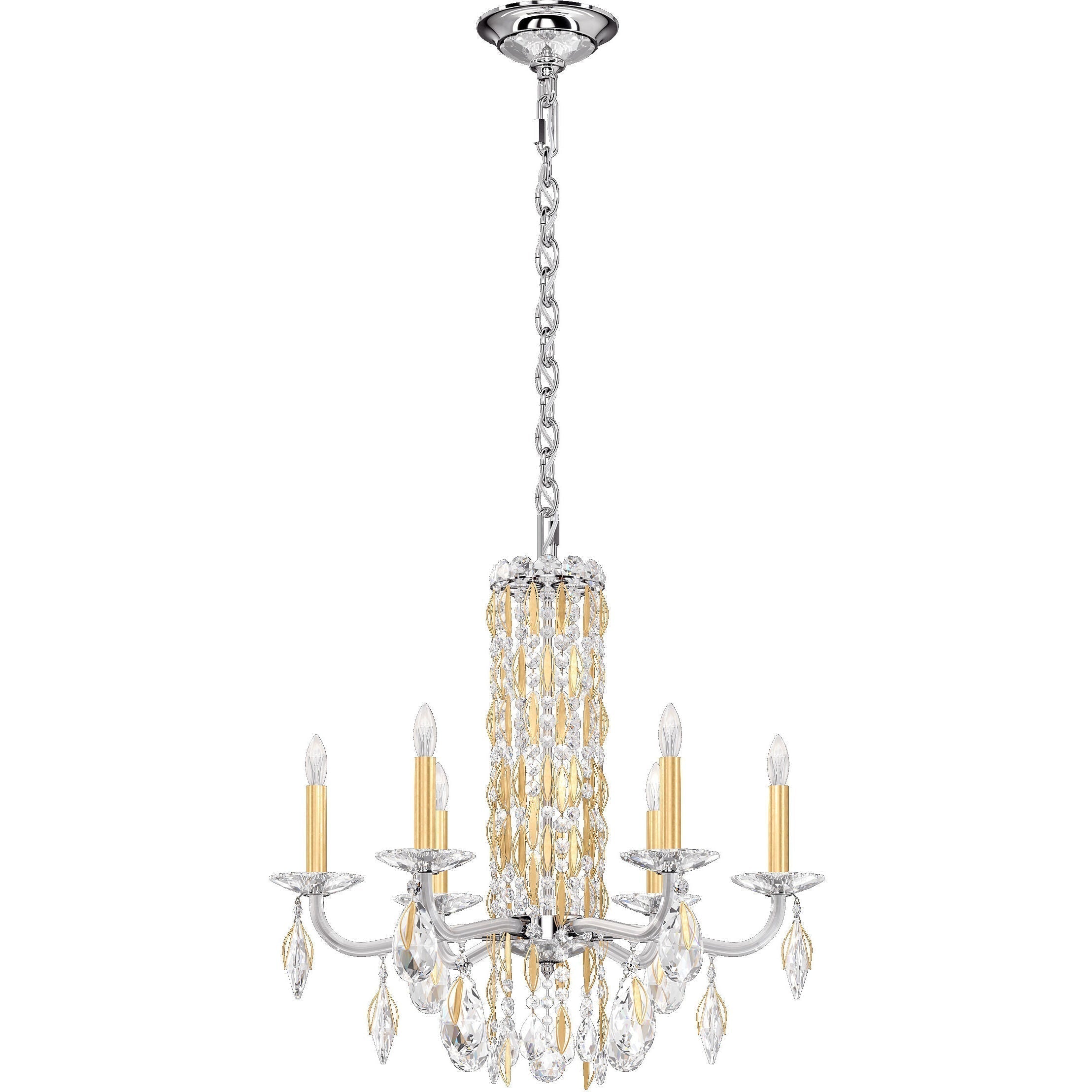 Luster Gaze Radiant Cascade 6-Light Crystal Chandelier - Background Shot