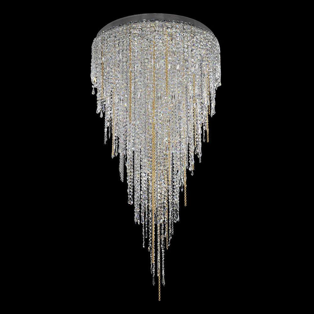 Luster Gaze Opulent Cascade Crystal Tassel Chandelier - Background Shot