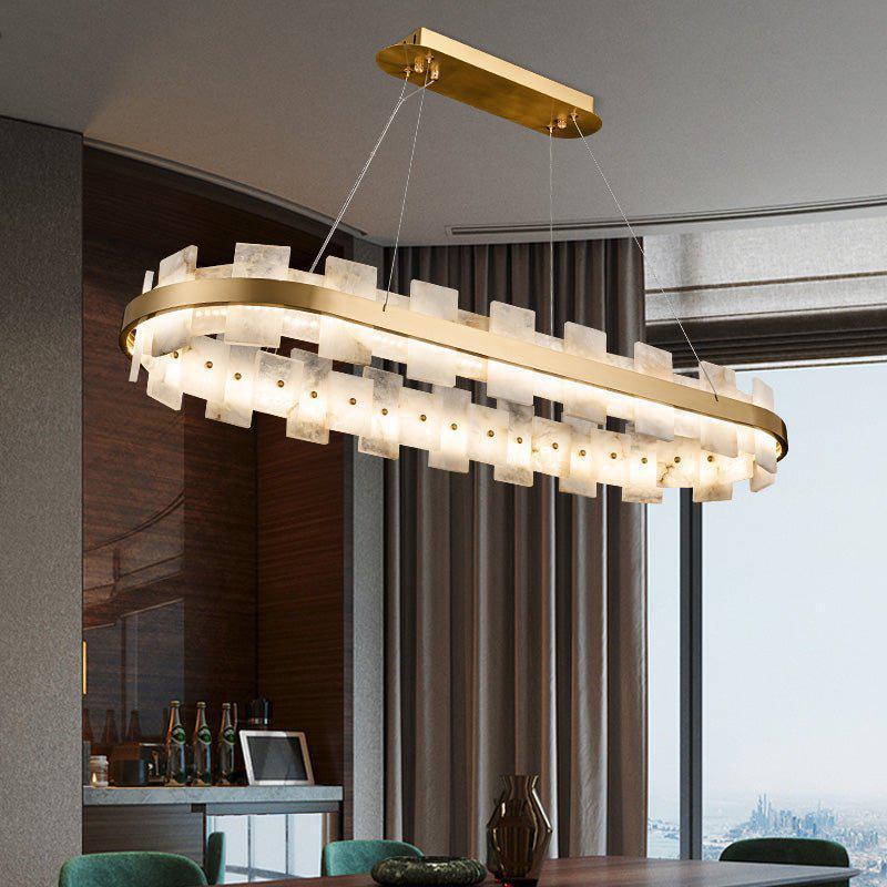 Varnaka Alabaster Chandelier Light