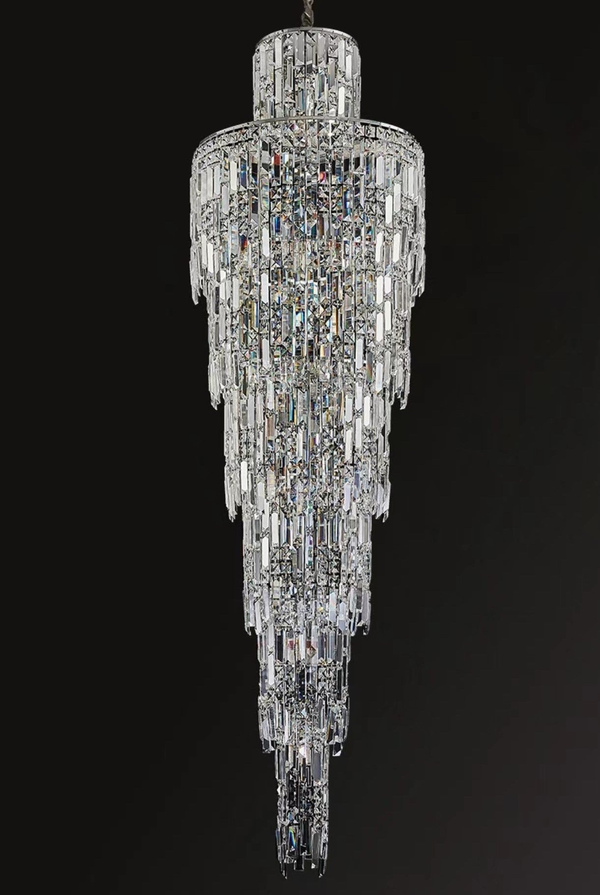 Luster Gaze Grand Radiance K9 Crystal Chandelier - Background Shot